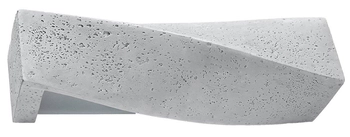 Kinkiet LAMPA ścienna SL.0644 betonowa OPRAWA przyścienna prostokątna szara