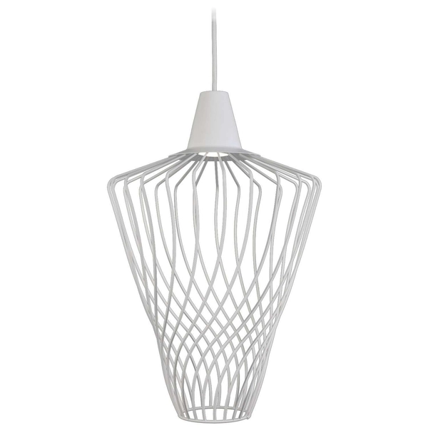LAMPA wisząca WAVE L 8857 Nowodvorski metalowa OPRAWA industrialny zwis klatka z drutu złota