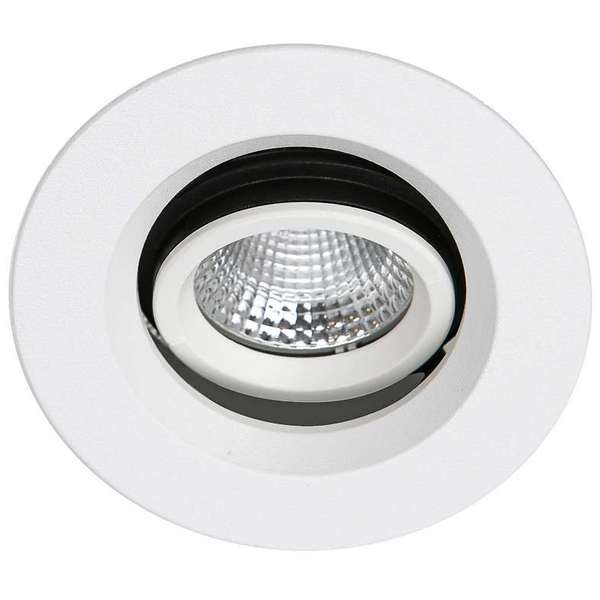 Podtynkowa LAMPA sufitowa TORRES ADJUST DA-401C/WK-WW/50 Italux okrągła OPRAWA metalowa LED 13W 3000K wpuszczana IP44 biała