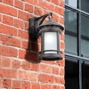Kinkiet ścienny ogrodowy Salamanca O031WL-01BR lampion brązowy