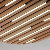 Okrągła lampa sufitowa Q-AKUSTIK brązowa 6421-79 1xLED 38W 2700-5000K CCT