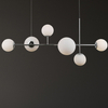 Loftowa LAMPA wisząca VAILANTE PND-31221-6B-CH Italux modernistyczna OPRAWA szklane kule ball zwis chrom