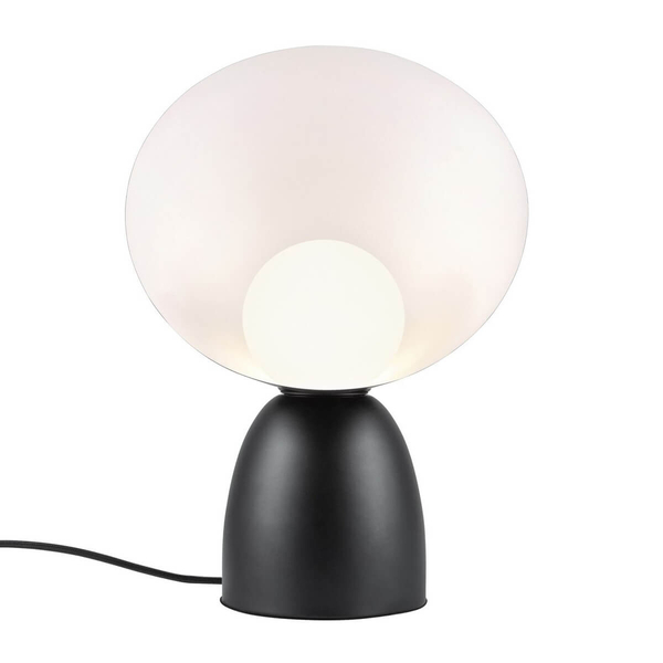 Metalowa lampa stołowa Hello 2220215003 z wtyczką czarna biały