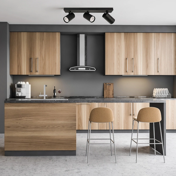 Plafon LAMPA sufitowa LACONI SPL-2813-3B-BL Italux metalowa OPRAWA regulowane reflektorki na listwie czarne