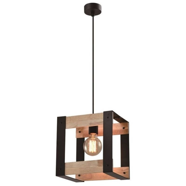 Lampa wisząca Varna 31-78513 Candellux kostka drewniana czarna