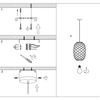 Loftowa LAMPA wisząca WOLFRAM  21417/32/02 Lucide metalowa OPRAWA klatka zwis mosiądz