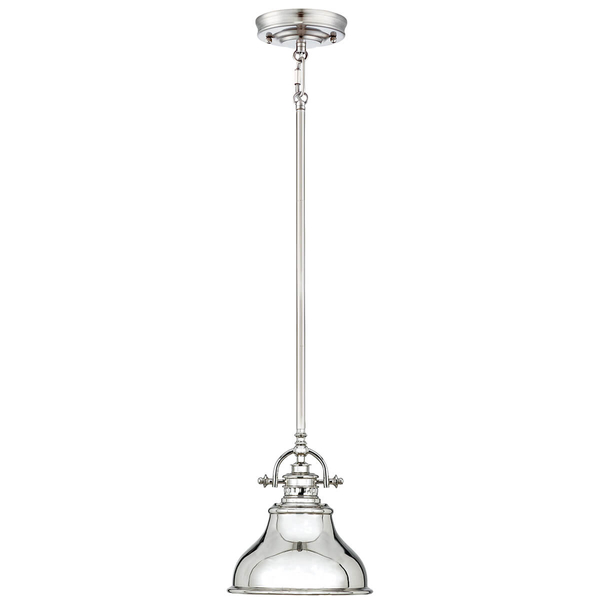 Wisząca lampa industrialna QZ-EMERY-P-S-IS srebrna salonowa