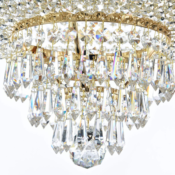 Glamour LAMPA plafon PALACE DIA890-CL-06-G Maytoni sufitowa OPRAWA kryształowa plafoniera pałacowa mosiądz