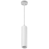 Wisząca lampa tuba Paris 325624 metalowa podłużna biała