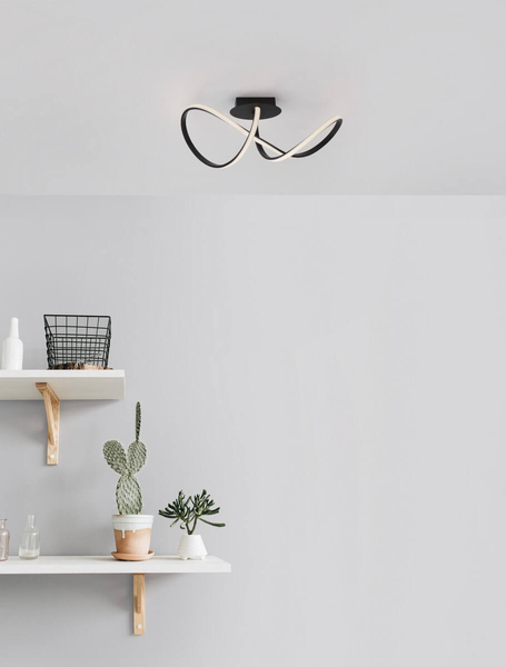 Sufitowa lampa natynkowa CHIAPAS LE42836 LED 23W 3000K czarna biała