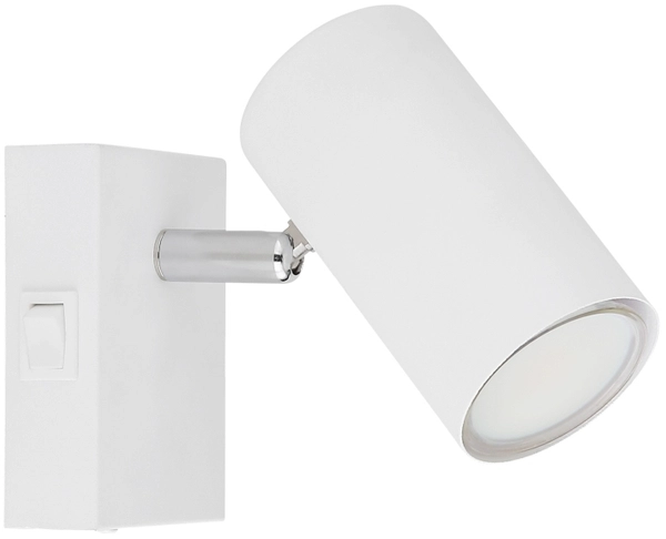 Lampa ścienna ruchoma Robby 57911-1W z włącznikiem biała