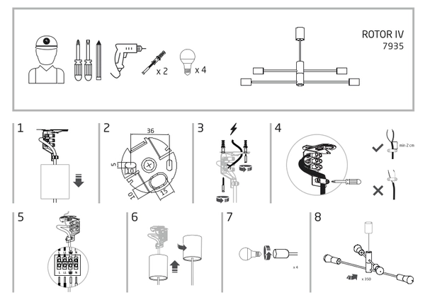 Loftowa LAMPA wisząca ROTOR 7935 Nowodvorski industrialny ZWIS do jadalni molekuły czarne
