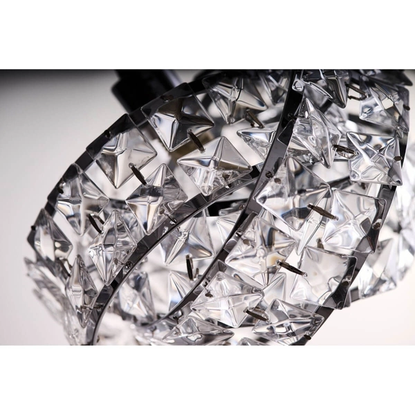 Zwisająca lampa Bari AZ2104 Azzardo kryształy zwis crystals srebrna