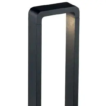 Zewnętrzna LAMPA stojąca THIKA LED 9W 3000K 9118 Nowodvorski szklana OPRAWA ogrodowa IP54 czarne