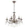 Wisząca LAMPA glamour GRACE RC247-PL-06-R Maytoni świecznikowa OPRAWA metalowy ZWIS kryształki złote przezroczyste