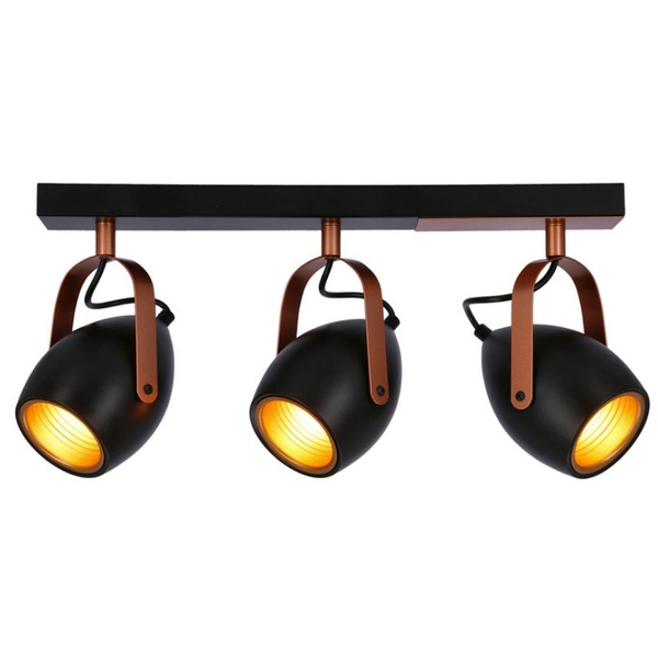Potrójna lampa sufitowa Anica 93-82589 Candellux regulowana czarna