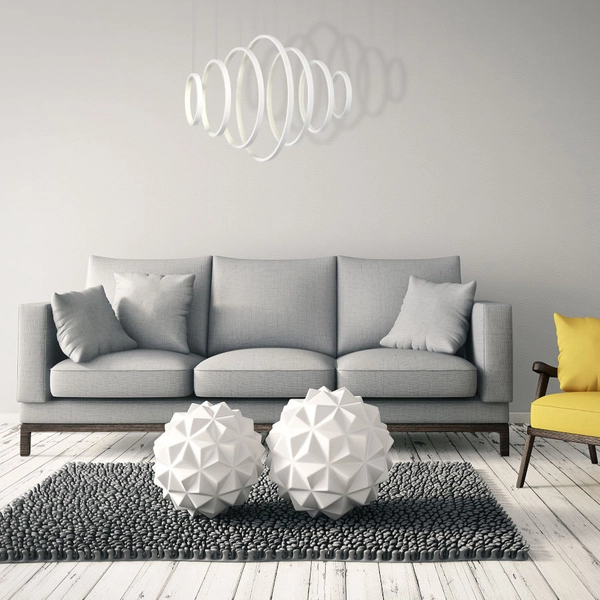 LAMPA wisząca VERTIGO ML335 Milagro dekoracyjna OPRAWA zwis LED 86W 4000K LISTWA sufitowa biała