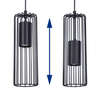 Ścienna lampa Falcon K-4934 drut do przedpokoju czarny