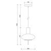 Szklana lampa wisząca Torni TOA111P0 minimalistyczna nad stół biała