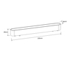 Metalowa lampa sufitowa Magnetic LP-646-MAG SLIM LED 12W 4WH 4000K biała