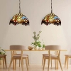 Lampa witrażowa wisząca tiffany Capolavoro ABR-LW-CAPO3 szklana kolorowa