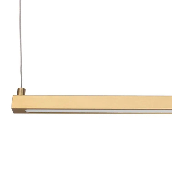 Lampa wisząca minimalistyczna BEAM ST-8960-L80 złota żelazna LED 8W 3000K nad wyspę liniowa