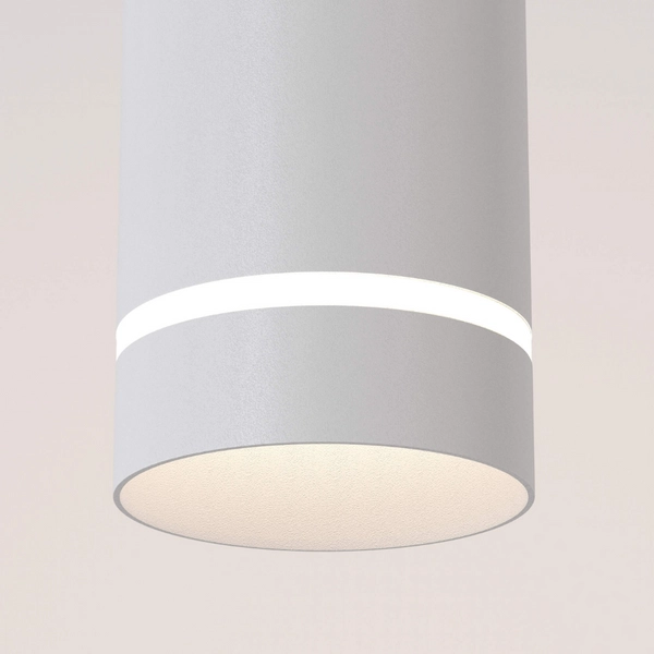 Ledowa lampa wisząca Orlo P085PL-12W4K-W 12W tuba metal biała