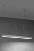LAMPA wisząca PINNE SOL TH050 metalowa OPRAWA prostokątna LED 31W 4000K listwa zwis biały