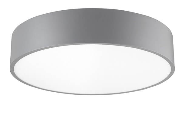 Okrągła lampa przysufitowa Aldea plafon LED 26W 3000K szary