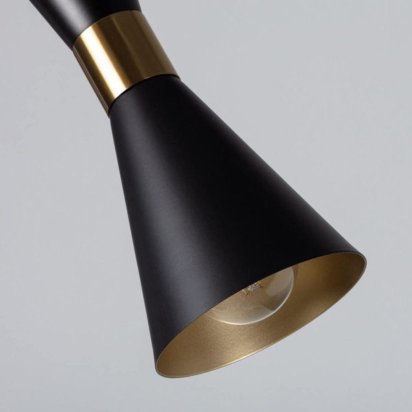 Wielopunktowa lampa sufitowa Libre ABR-LWS-6XE27 Abruzzo czarny złoty