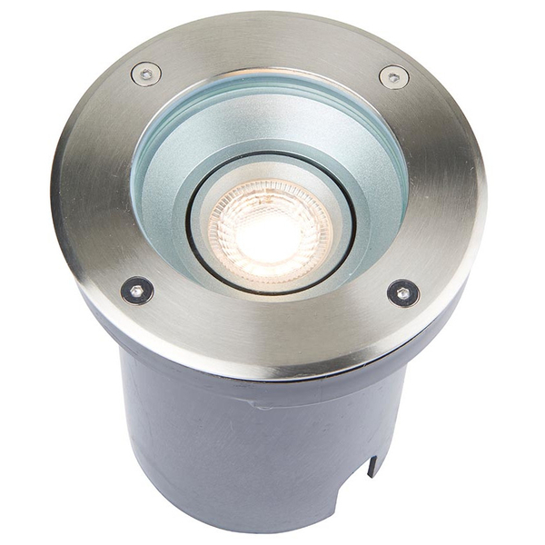 Podtynkowa lampa metalowa Pillar 99550 okrągłe oczko chrom