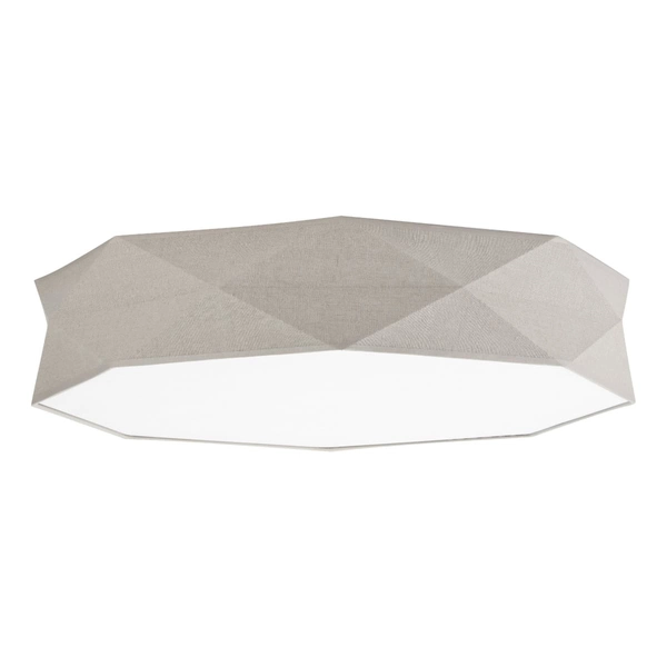 Lniany plafon ekologiczny Kantoor 6196 TK Lighting geometryczny szary beżowy