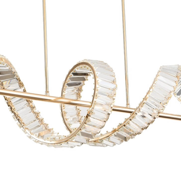 Wisząca lampa glamour RITZ ST-MD2405161 LED 50W 3000K złota