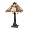 Stołowa lampa Inglenook QZ-INGLENOOK-TL Quoizel włącznik brązowy multikolor