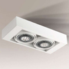 Spot LAMPA sufitowa KOGA 7121 Shilo natynkowa OPRAWA metalowa prostokątna biała