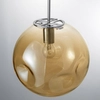 Skandynawska lampa wisząca CARORA LE41954 kula szampańska chrom