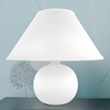 Ceramiczna lampa stołowa Ariel 4901 stojąca do salonu biała matowa