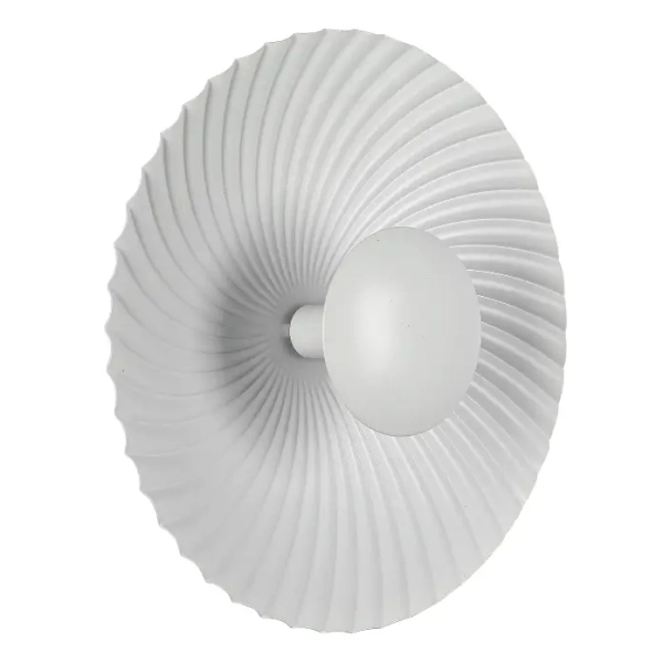 Okrągła lampa naścienna Sola LP-0105/1W WH do przedpokoju biały