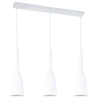 Hygge LAMPA wisząca SOLIN LP-181/3L WH Light Prestige metalowa OPRAWA kaskada ZWIS na listwie biały