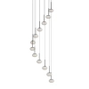 Kaskadowa lampa wisząca SERENITY AZ6534 LED 84W 3000K kule białe czarne