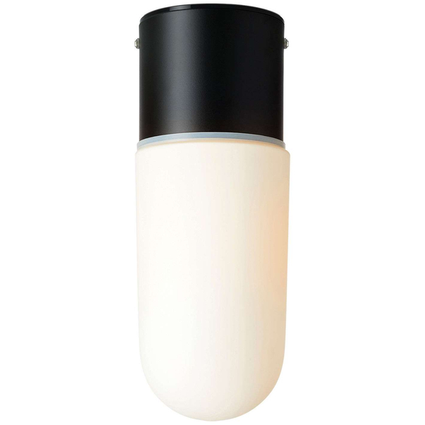 Sufitowa LAMPA loftowa ZEN 107796 Markslojd szklana OPRAWA industrialny plafon tuba do łazienki IP44 czarna przezroczysta