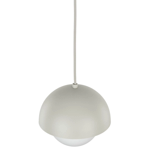 Zwisająca lampa do jadalni Bono 10205 kopuła ball biała beżowa