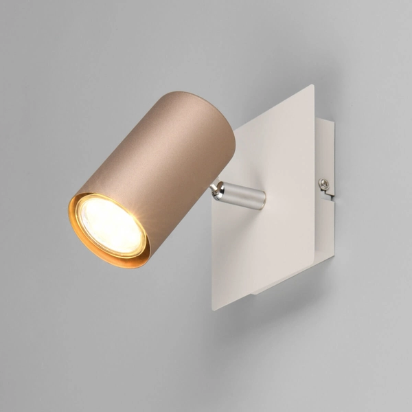 Kinkiet ścienny do salonu MARLEY 802400165 Trio tubka brązowa