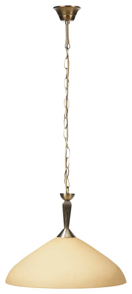 Wisząca lampa vintage Regina 8176 nad stół brąz kremowa
