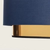 Materiałowa lampa wisząca Tesutto ABR-LWT-E27 Abruzzo tuba granatowy złoty