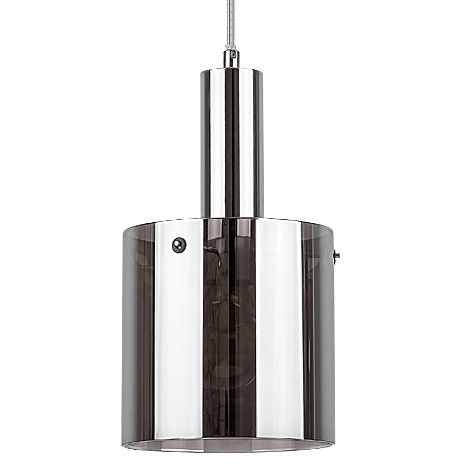 Szklana LAMPA wisząca DONATI 5249 Rabalux loftowa tuba do sypialni chrom