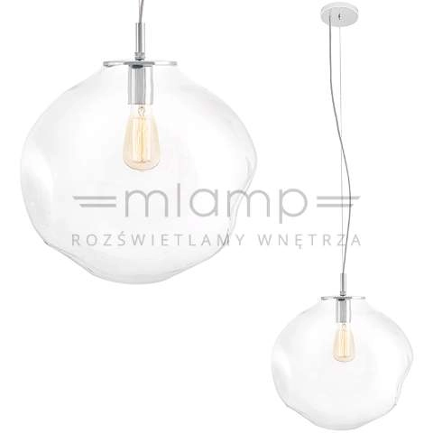 LAMPA wisząca AVIA L 10413109 Kaspa szklana OPRAWA zwis przezroczysty