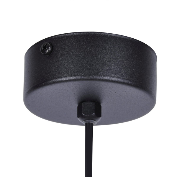 Wisząca lampa modernistyczna Faro K-4885 kulista nad łóżko czarna