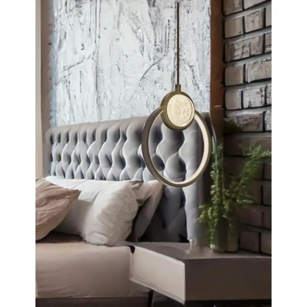 Wisząca lampa kula Lacrima 31-35592 LED 15W 3000K do salonu czarna