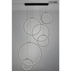 Pierścieniowa lampa wisząca Circulo MSE010100371 Moosee LED 156W 3000K czarna
